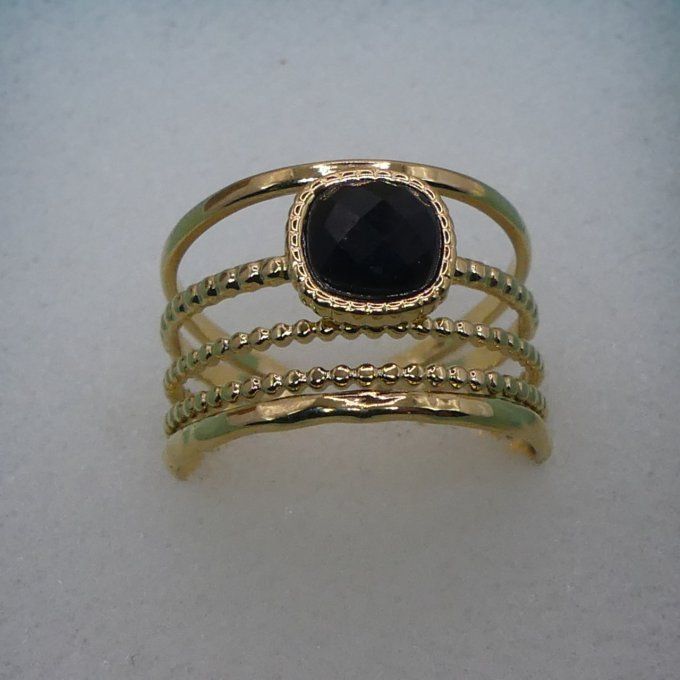 Bague Agate Noire