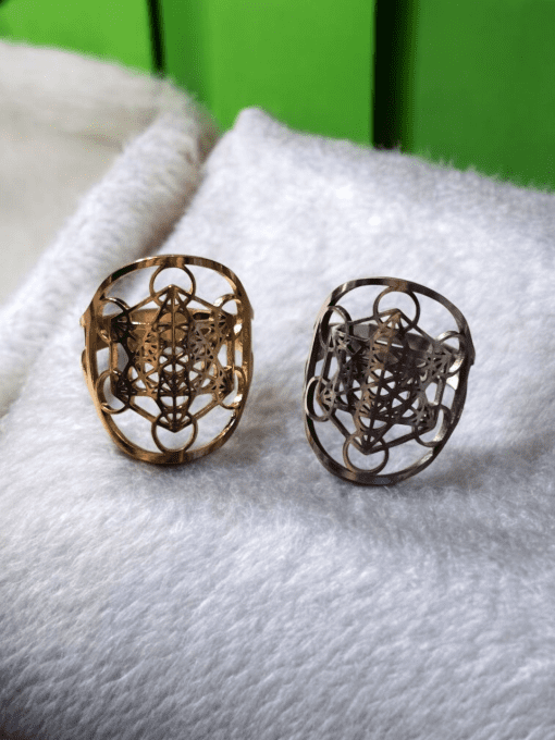 Cube de Métatron dorée